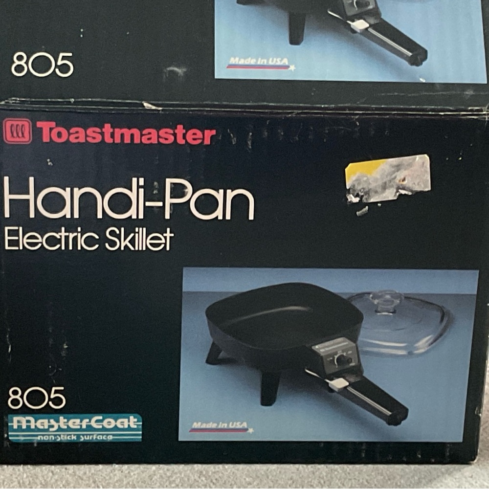 Vintage Toastmaster Handi-Pan #805 Electric Skillet Frying Non Stick Camping